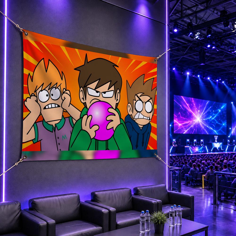 Esports Gaming Banner - Beliebte Cartoon E-EddsworldS Flaggen Gaming Esports