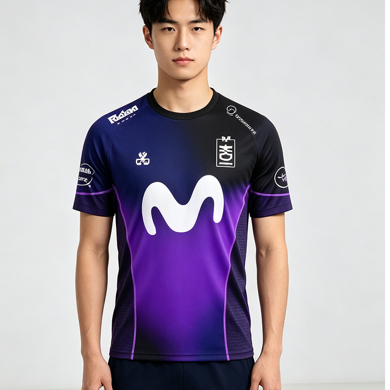 Esports Gaming Top - Neue beliebte Teamuniformen für E-Sport-Wettkämpfe. Lila-schwarze