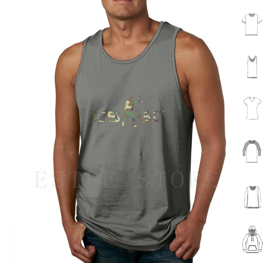Esports Gaming Top - Csgo Tanktops Weste Baumwolle Csgo Counterstrike