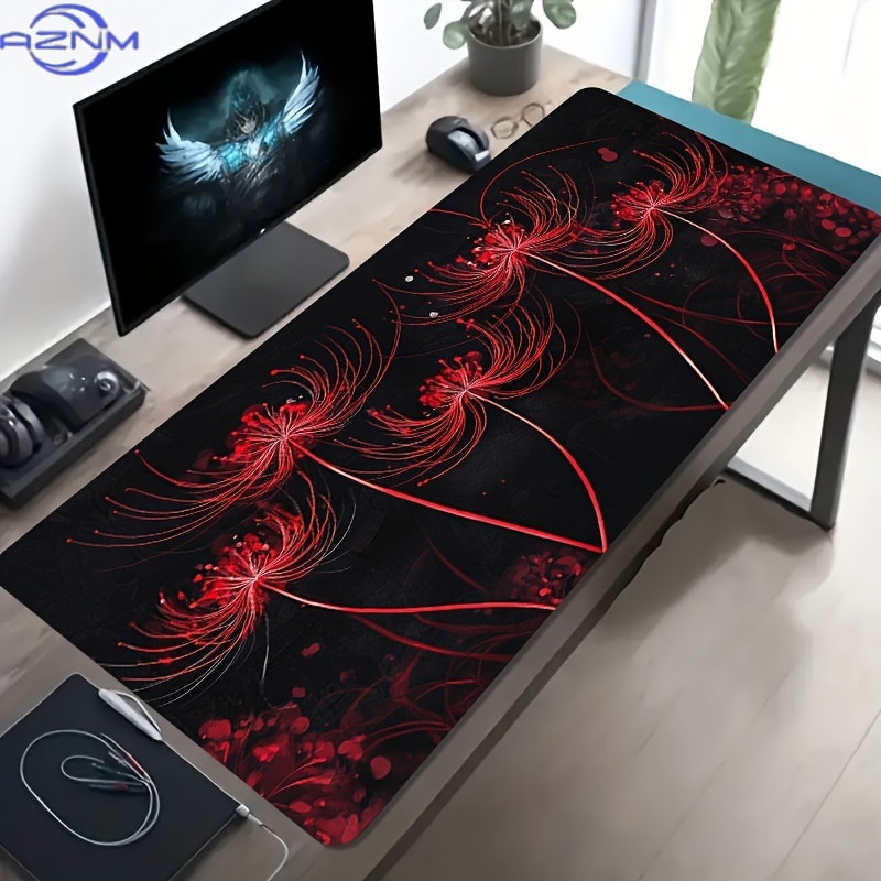 Esports Gaming Background - 1 Stück Großformatiges E-Sport-Gaming-Mauspad mit Rotem