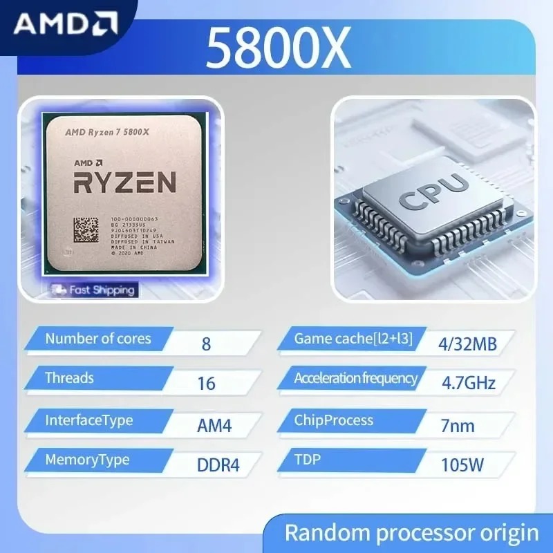 AMD Ryzen 7 5800X 7nm Gaming-  – Gaming Esports Esports Bewertung und Preis