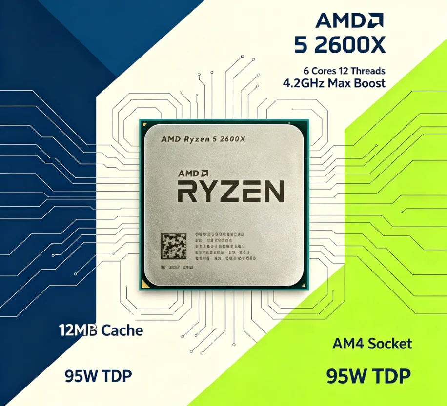 AMD R5 2600X 12nm AM4 Desktop- – Gaming Esports Esports Bewertung und Preis